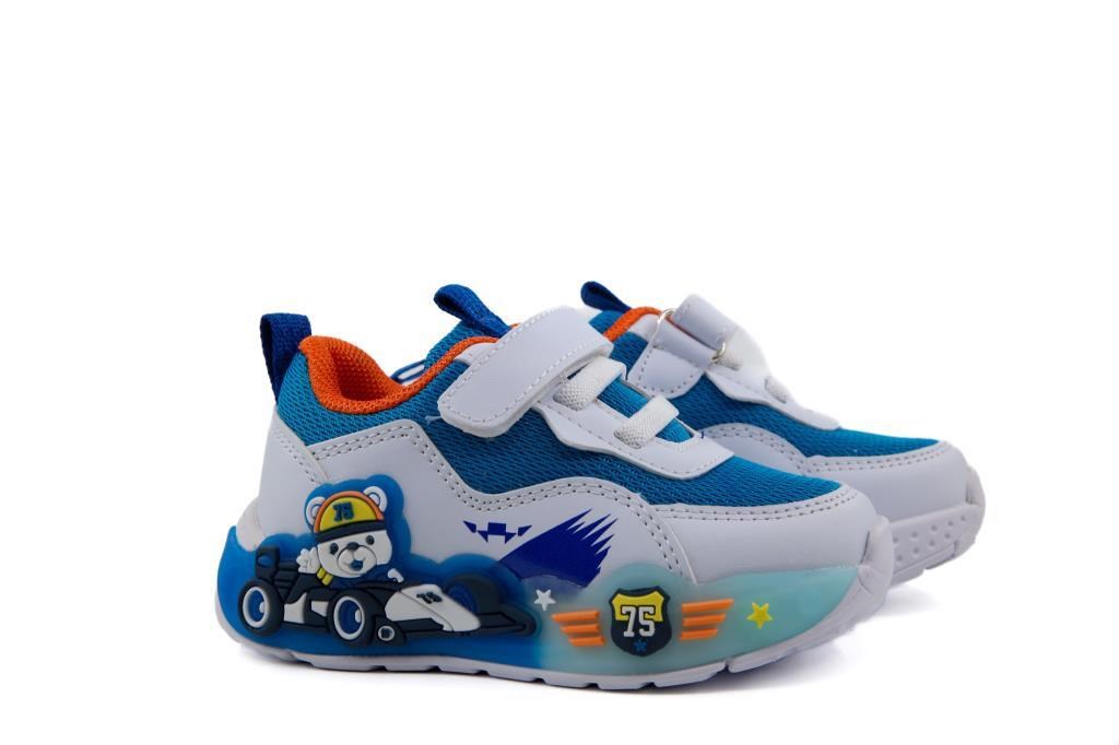 Pepino 2185 Beyaz Mavi Çocuk Sneakers
