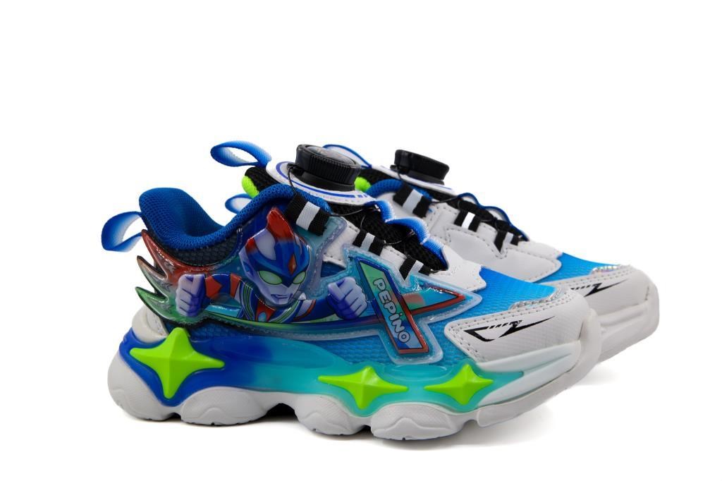 Pepino 2206 Beyaz Mavi Çocuk Sneakers