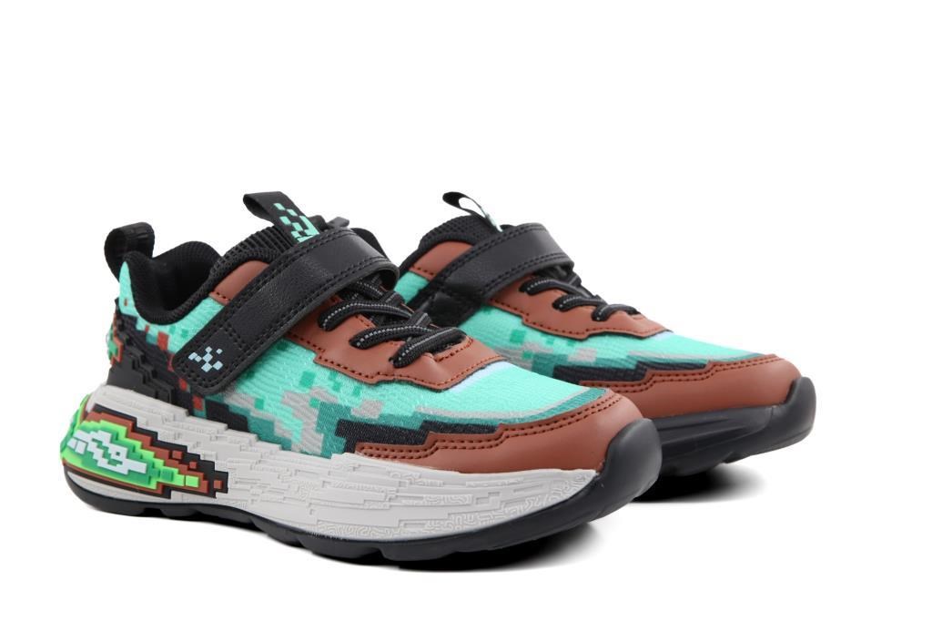 Pepino 2216 Yeşil Kahve Çocuk Sneakers