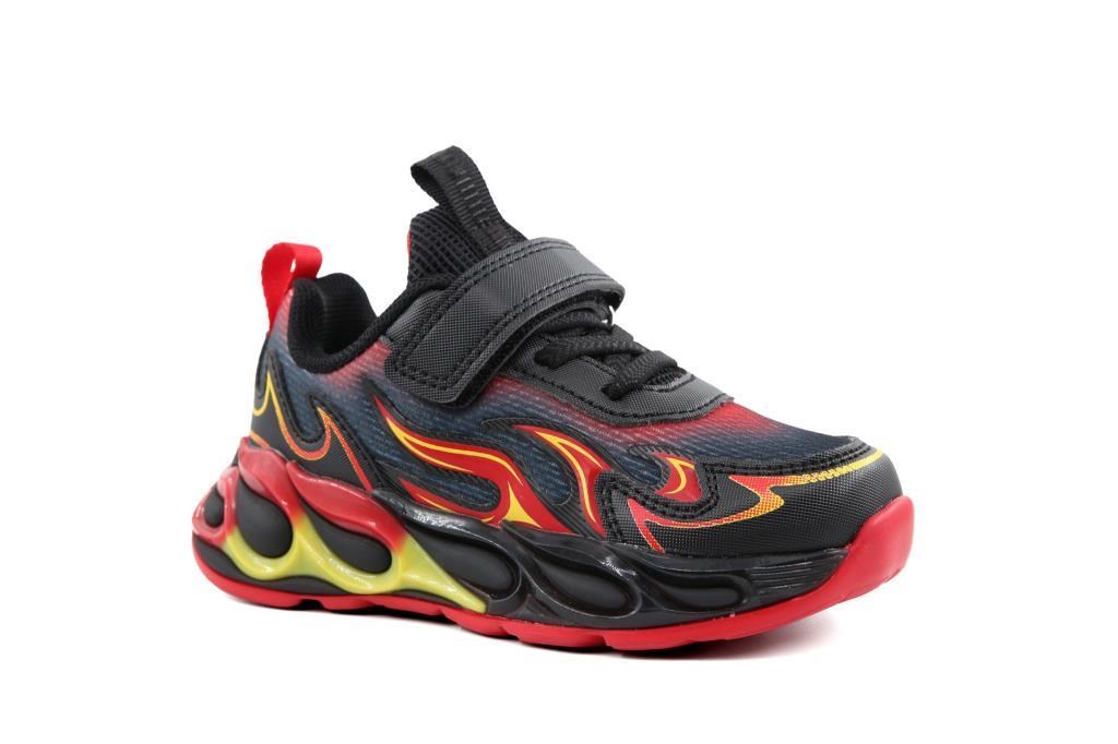 Pepino 2226 Siyah-Kırmızı Çocuk Sneakers