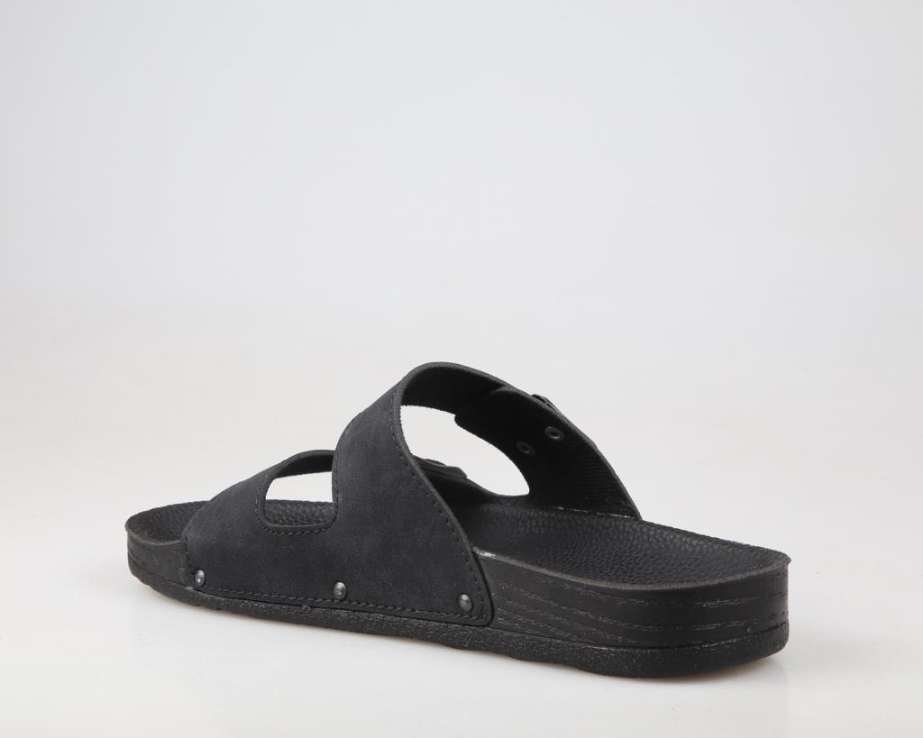 Pierre Cardin Pc-7241 Ortopedik Siyah Nubuk Erkek Terlik