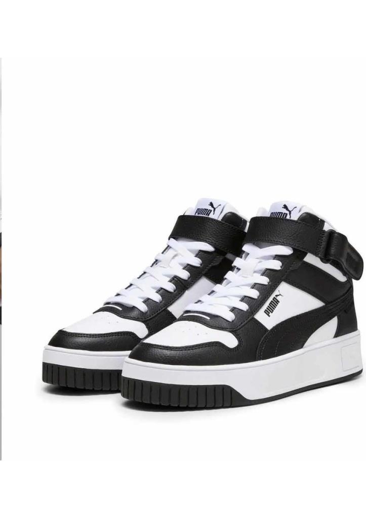 Puma Carina Street Mid 392337 03 Beyaz-Siyah Unisex Sneakers