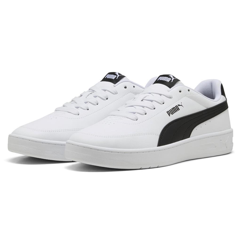 Puma Court Classic Clean 402223 01 Beyaz-Siyah Erkek Sneakers