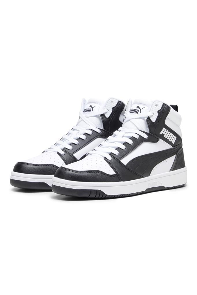 Puma Rebound v6 392326 01 Beyaz-Siyah Unisex Sneakers