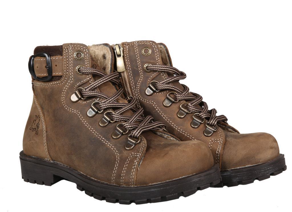 RAKER 8028 Saf Deri (36-39 Arası) Kum Unisex Bot