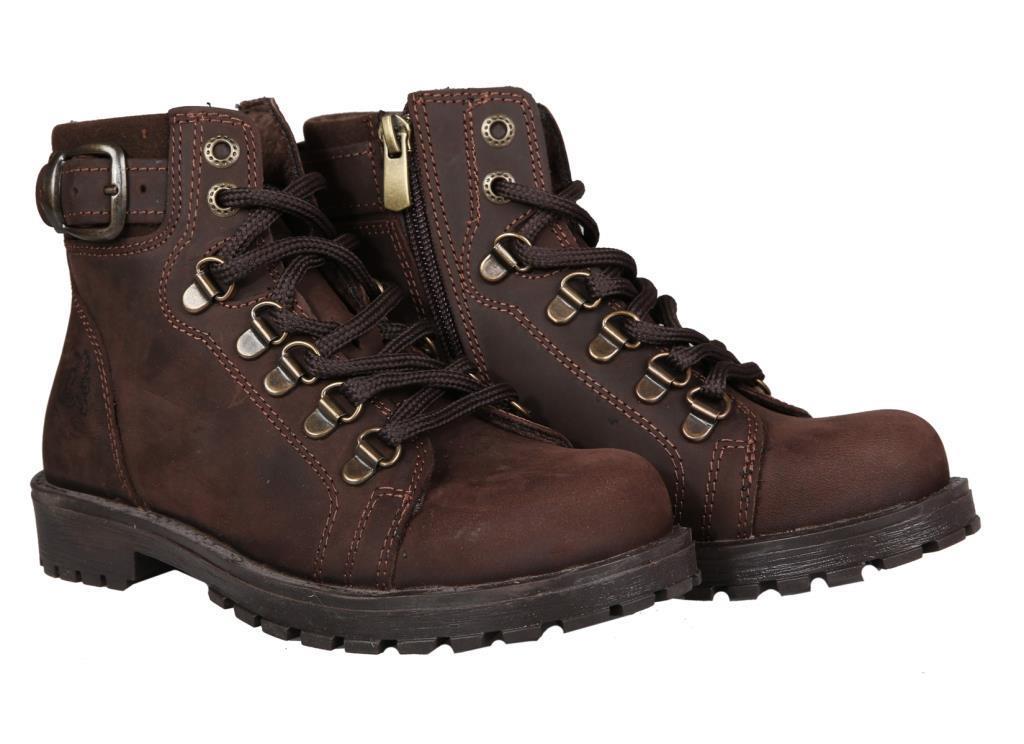 RAKER 8028 Saf Deri (36-39 Arası) Kahve Süet Unisex Bot