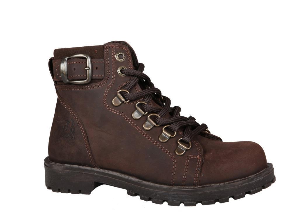 RAKER 8028 Saf Deri (36-39 Arası) Kahve Süet Unisex Bot