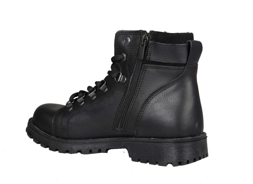 RAKER 8028 Saf Deri (36-39 Arası) Siyah Unisex Bot