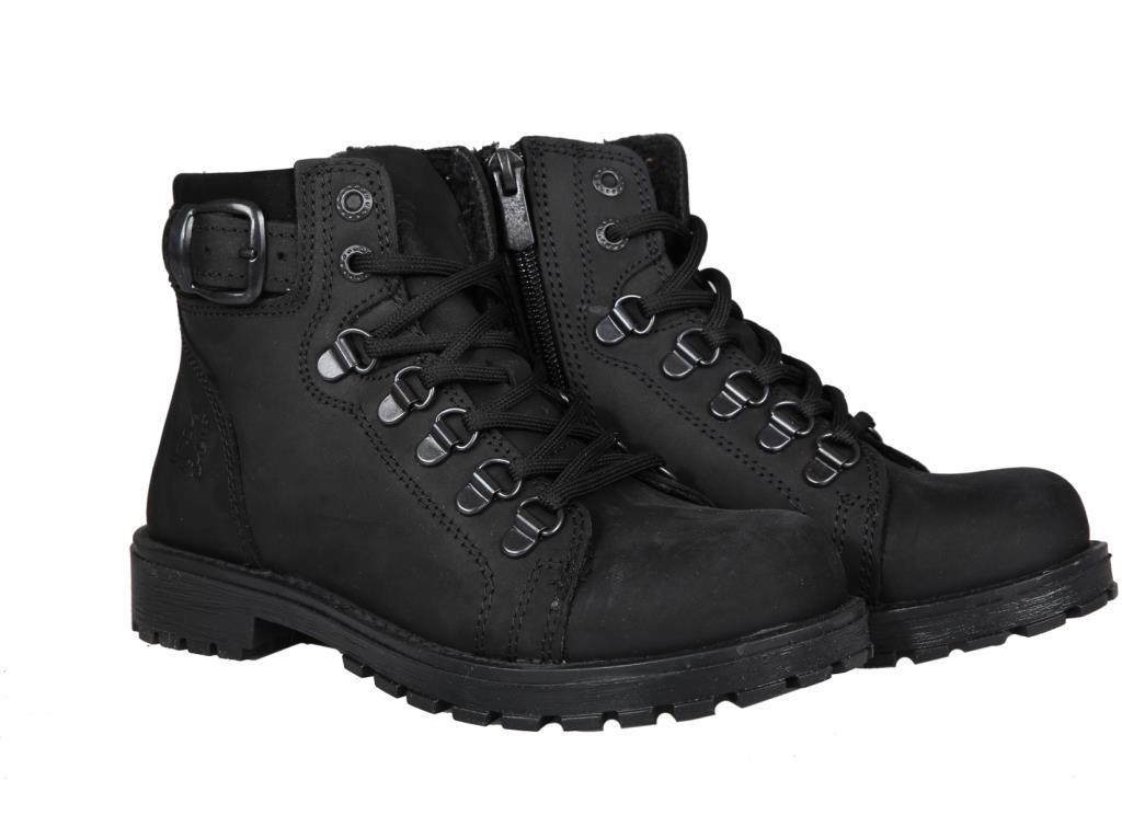 RAKER 8028 Saf Deri (36-39 Arası) Siyah Nubuk Unisex Bot