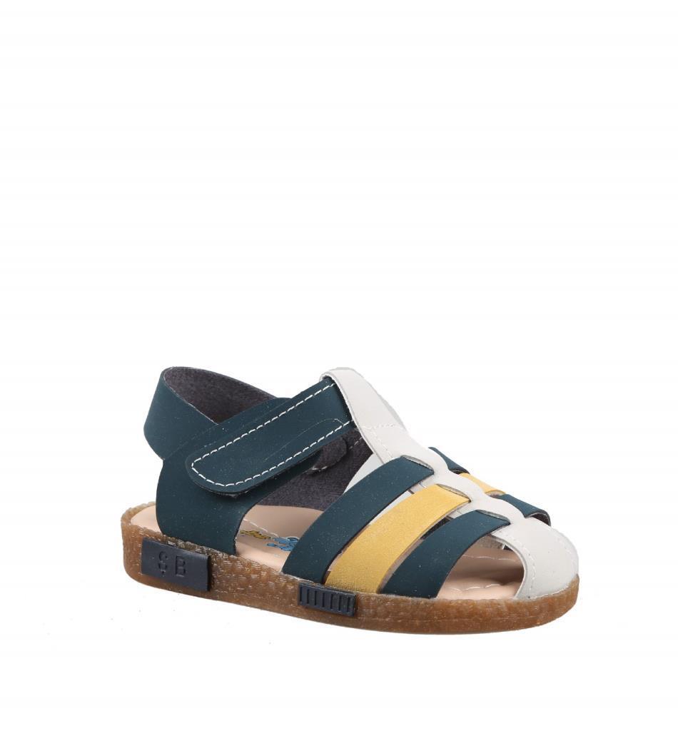 Şirin Bebe 231-107 Lacivert Sarı Çocuk Sandalet