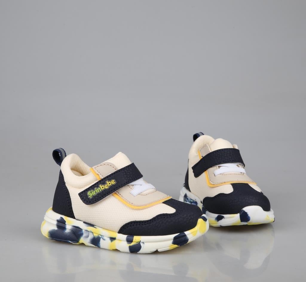 Şirin Bebe 251-2 Lacivert Sarı Çocuk Sneakers