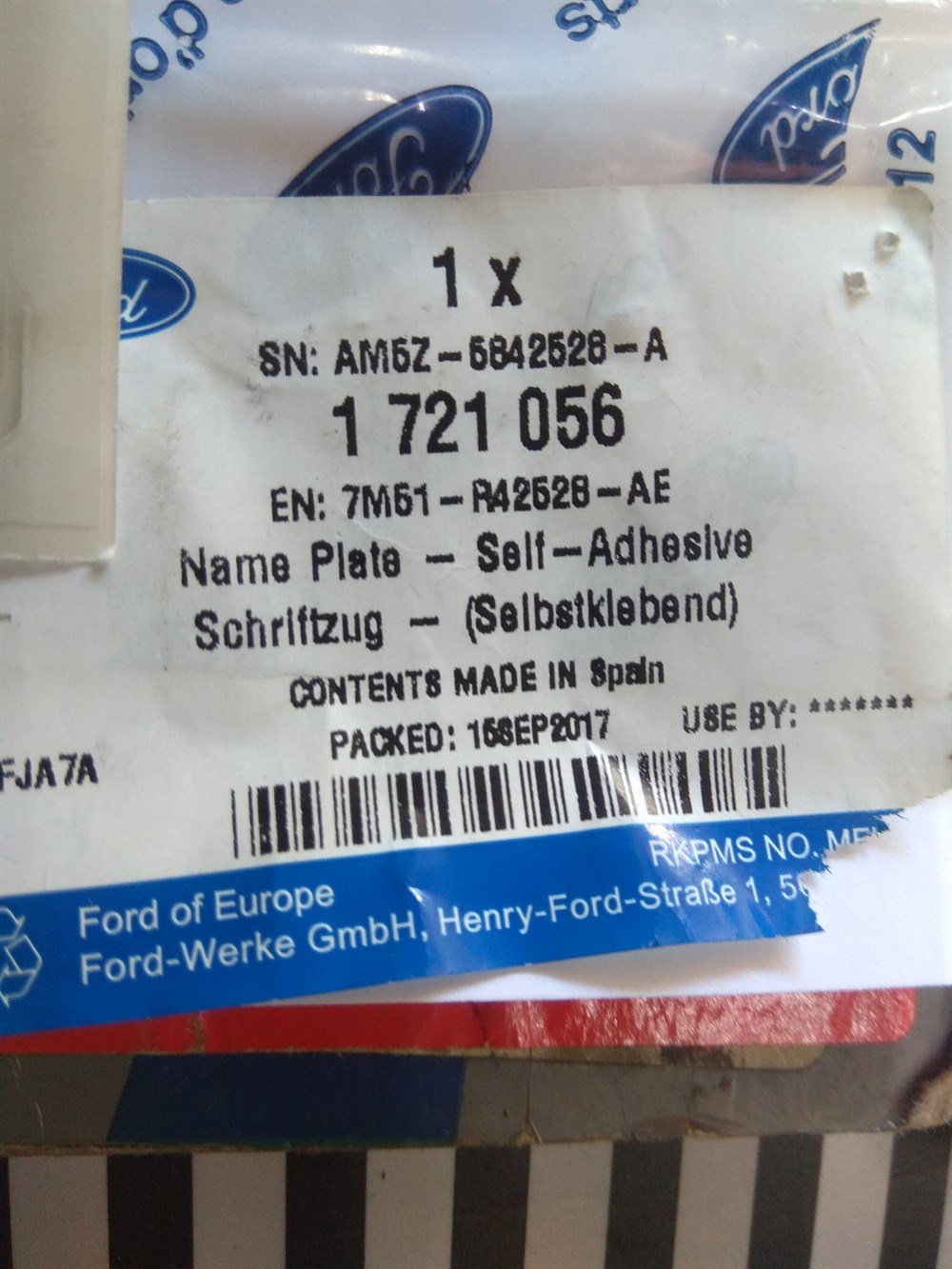 C-MAX ARKA BAGAJ YAZISI