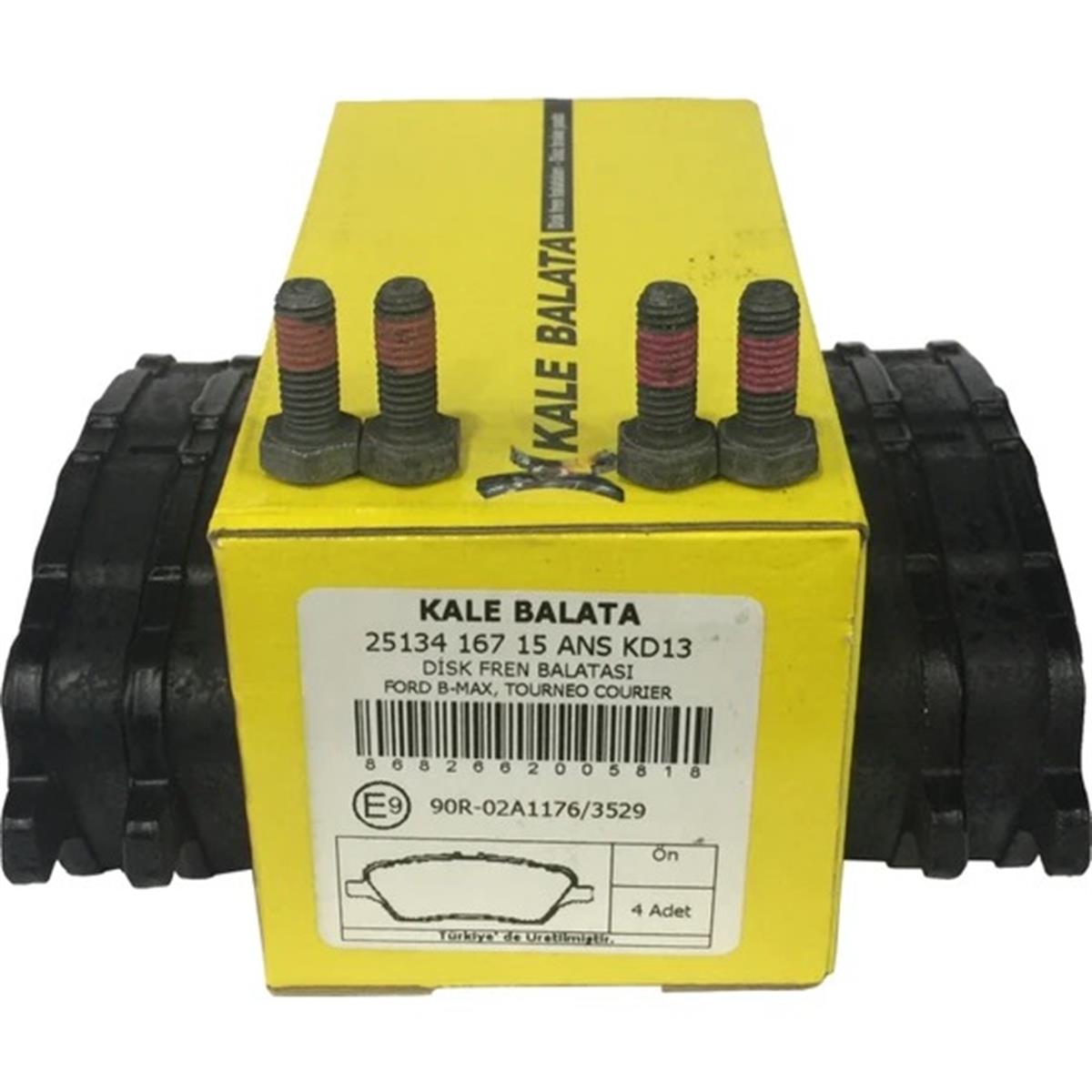 COURİER ÖN FREN BALATASI AY11 2K021 CA KALE 25134 167 15AY11 2K021 CA