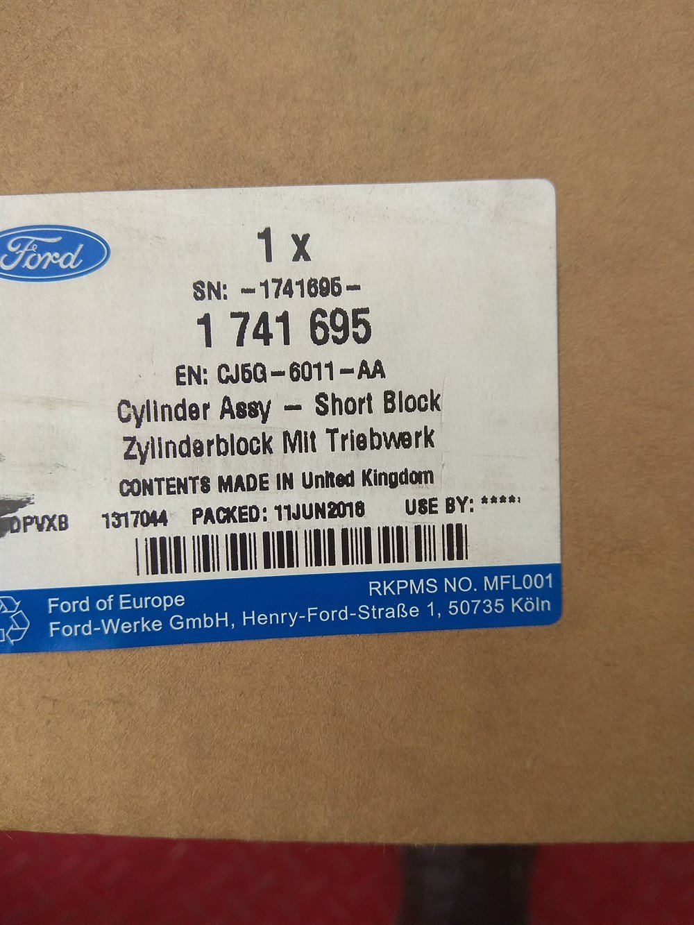 FOCUS 1.6 ECOBOST YARIM MOTOR