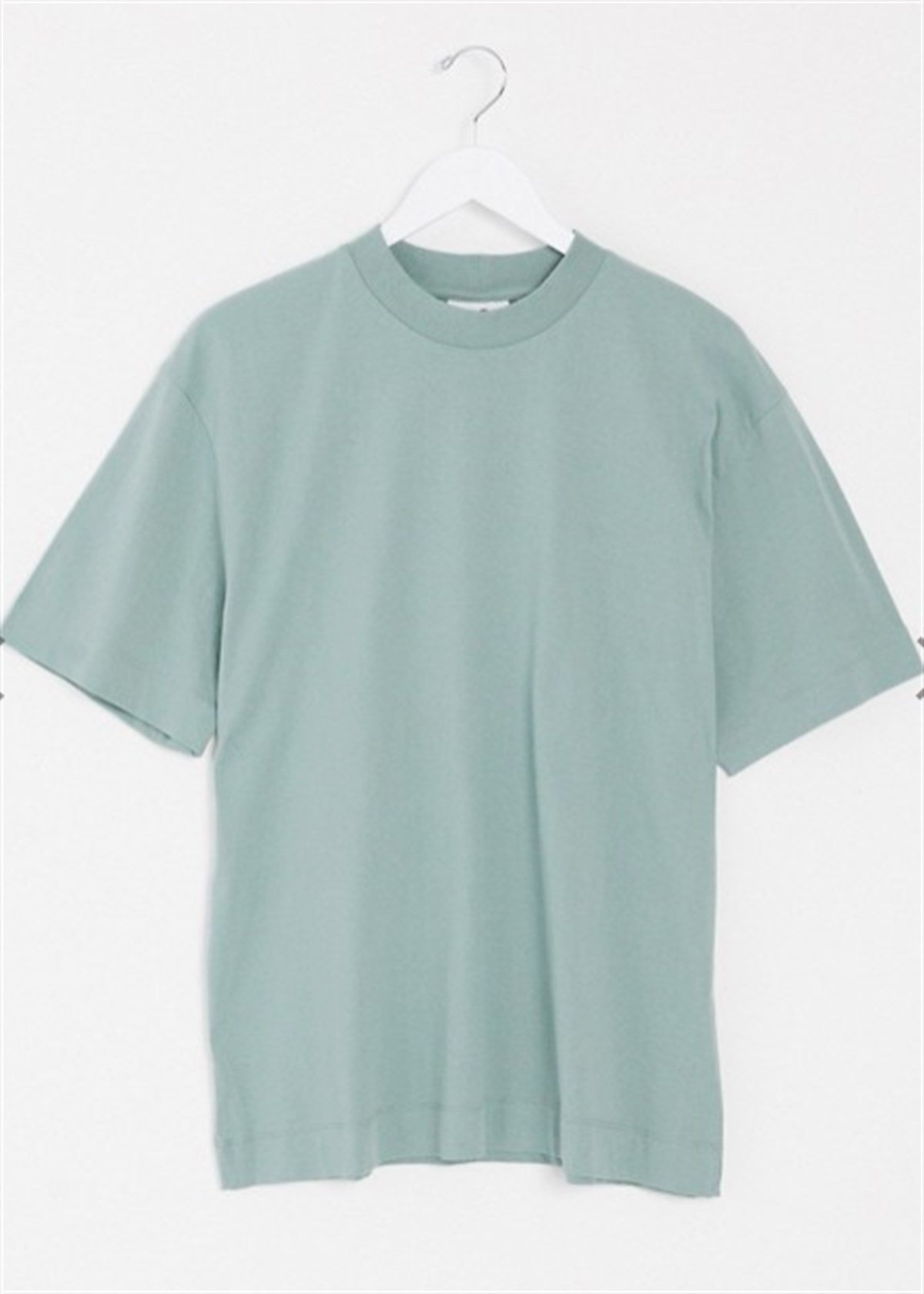 Asos Unisex Oversize Basic Tshirt Mint Yeşili