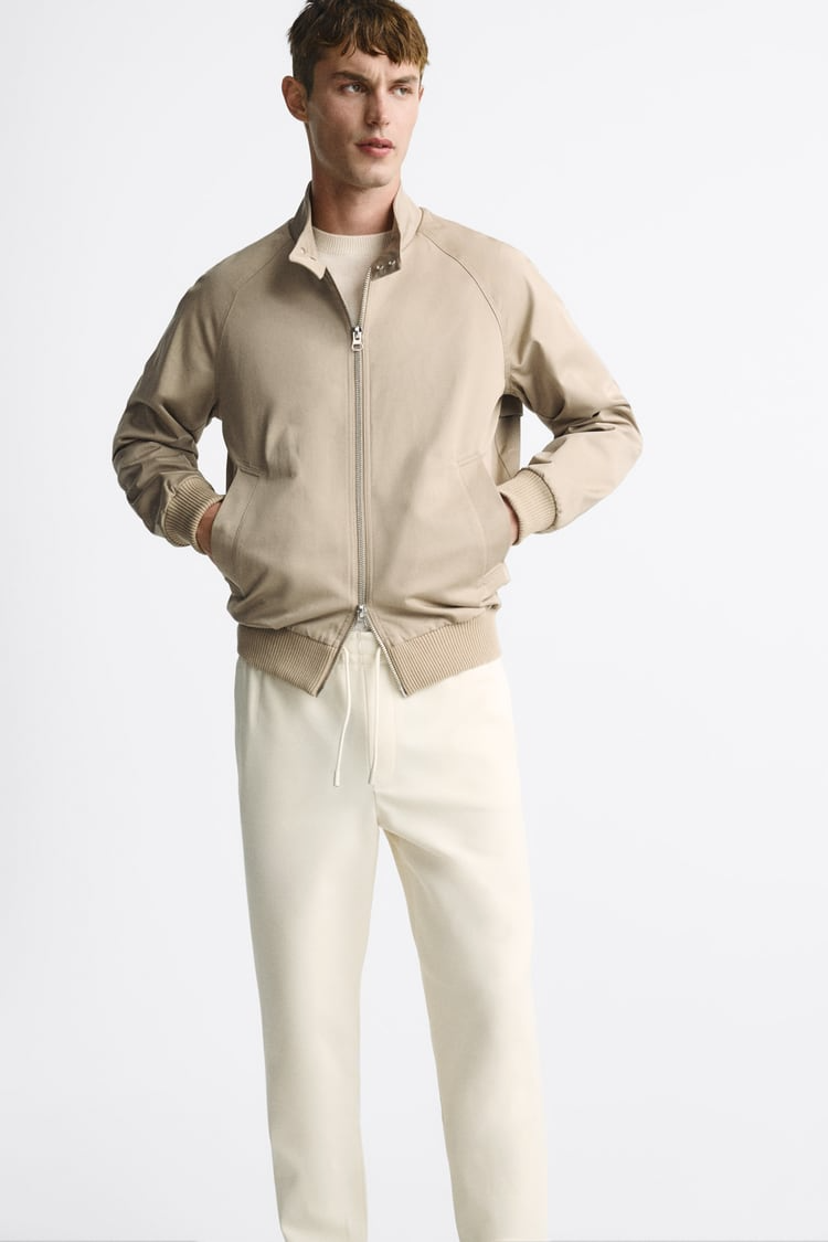 Basic İpli Jogger Pantolon-Ekru