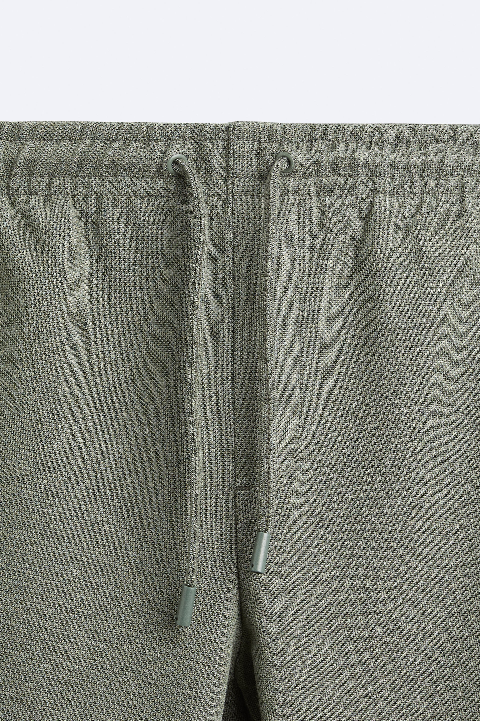 Basic İpli Jogger Pantolon-Haki