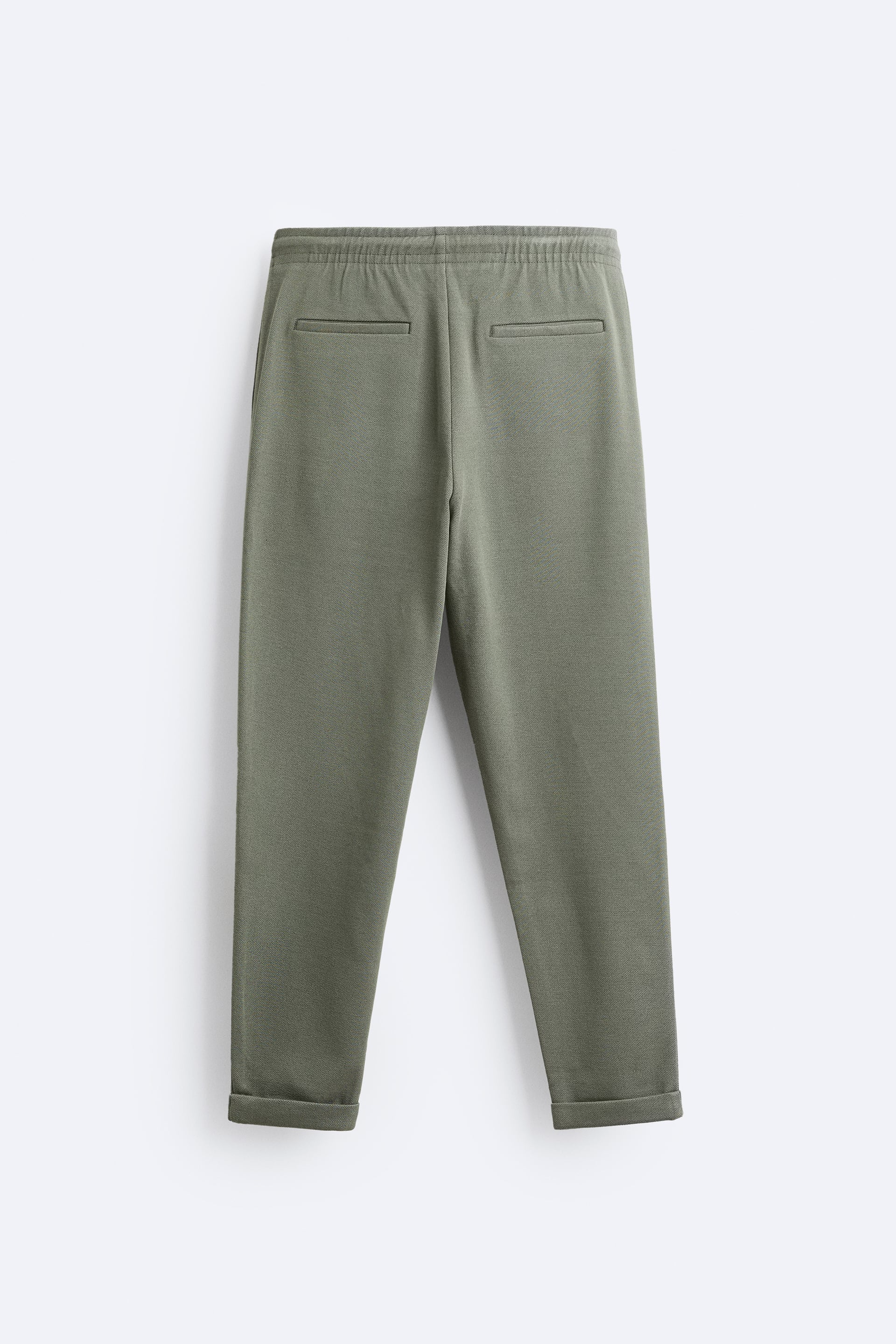 Basic İpli Jogger Pantolon-Haki
