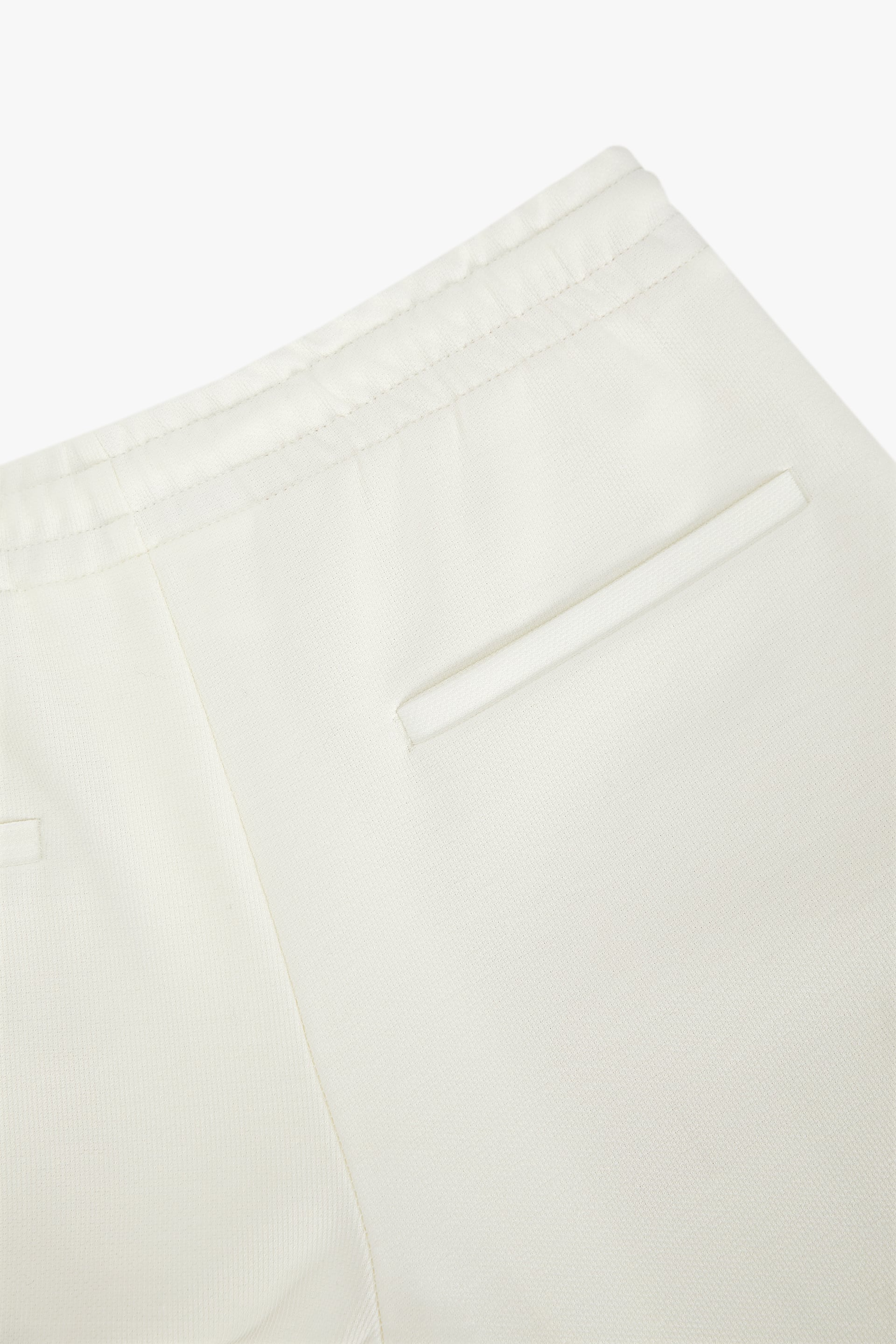 Basic İpli Jogger Pantolon-Kirli Beyaz