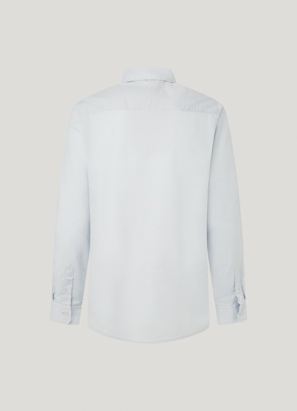 Basic likralı Gömlek-Mavi Açık