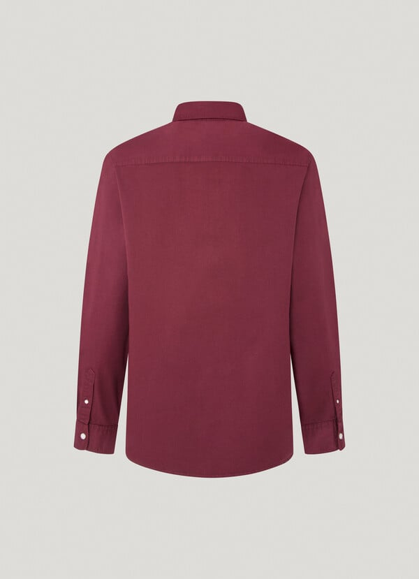 Basic Logolu GÖmlek-Bordo