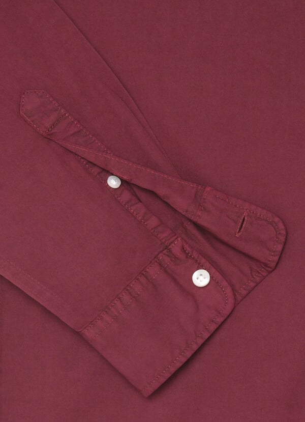 Basic Logolu GÖmlek-Bordo