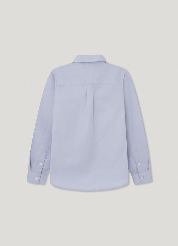 Basic Logolu GÖmlek-Mavi Açık