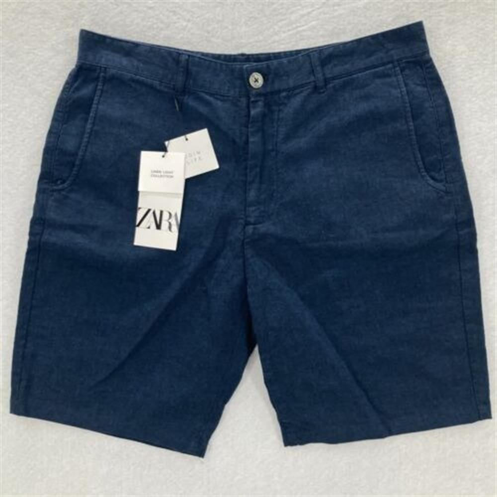 Basic Soft Kumaş İpli Şort-Lacivert