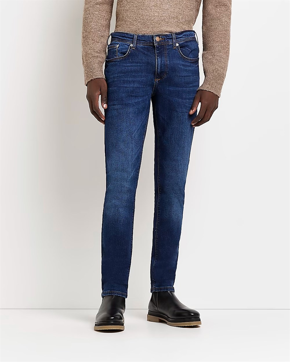 Basic Strech Skinny Sid Jean-Mavi Koyu