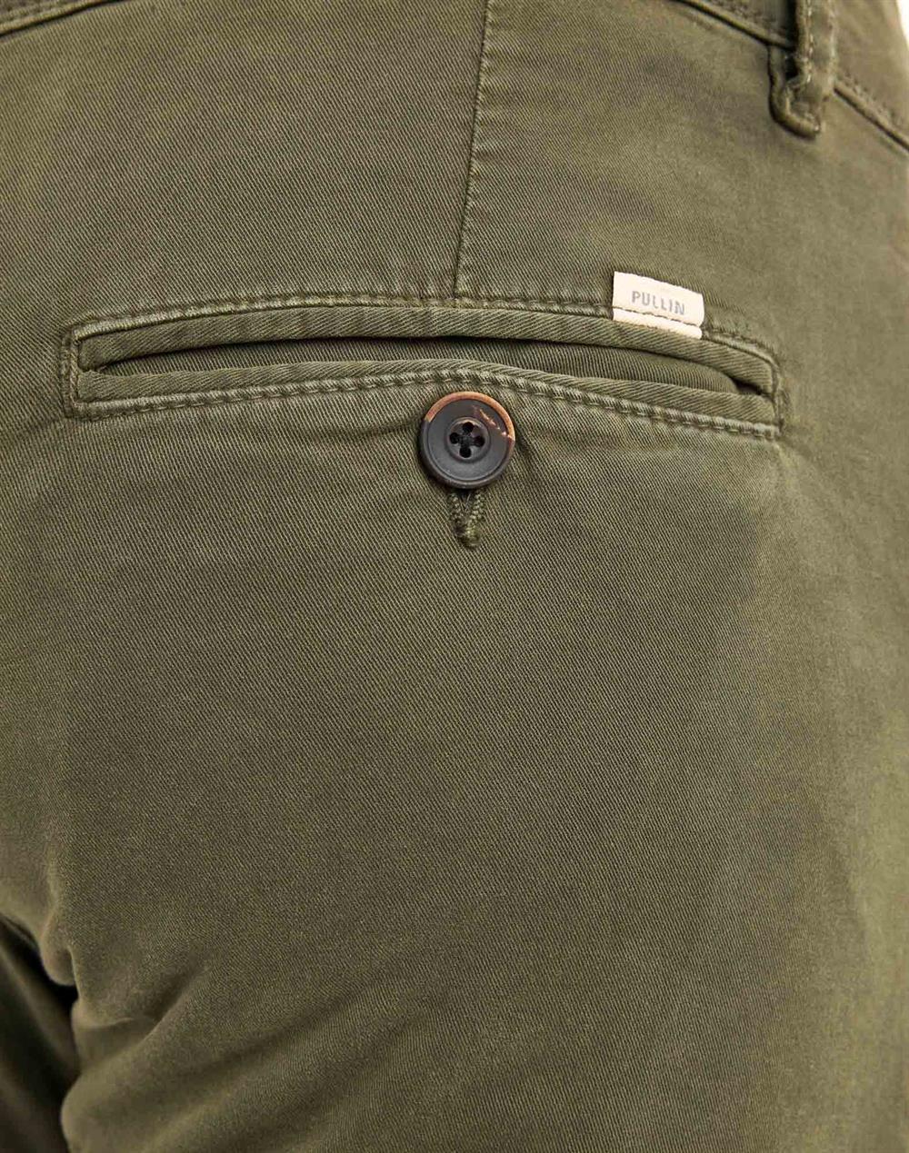 Bermuda Gabardin Şort-Haki