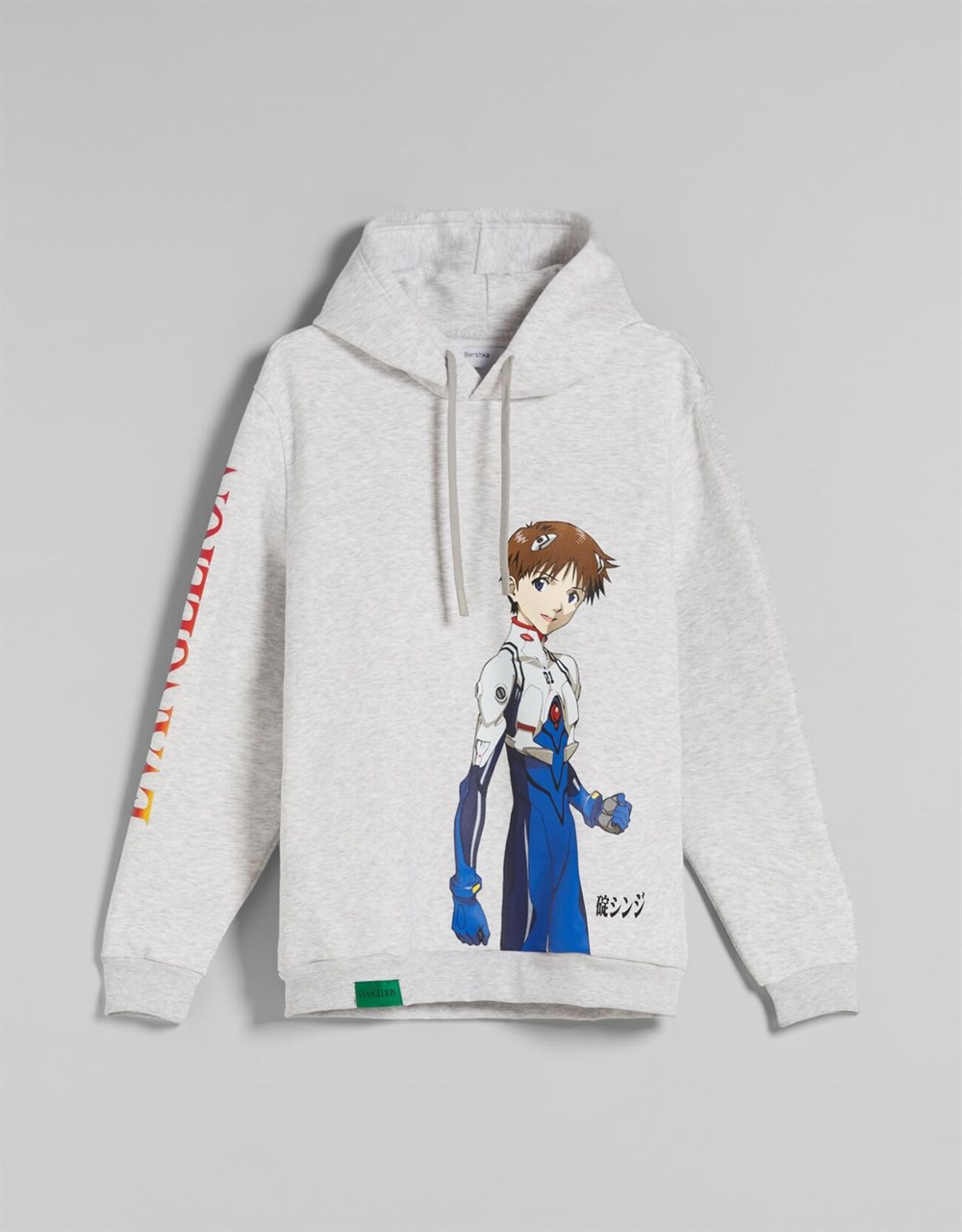 BRSK Karekter Kapişonlu  Sweat-Gri