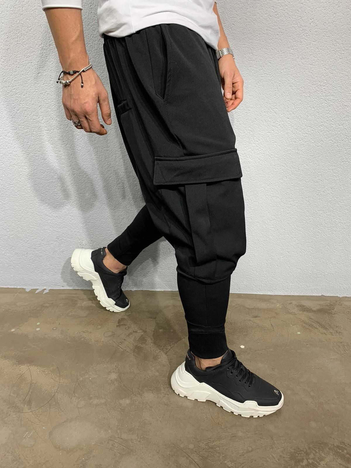 Cepli Tarz Jogger Siyah