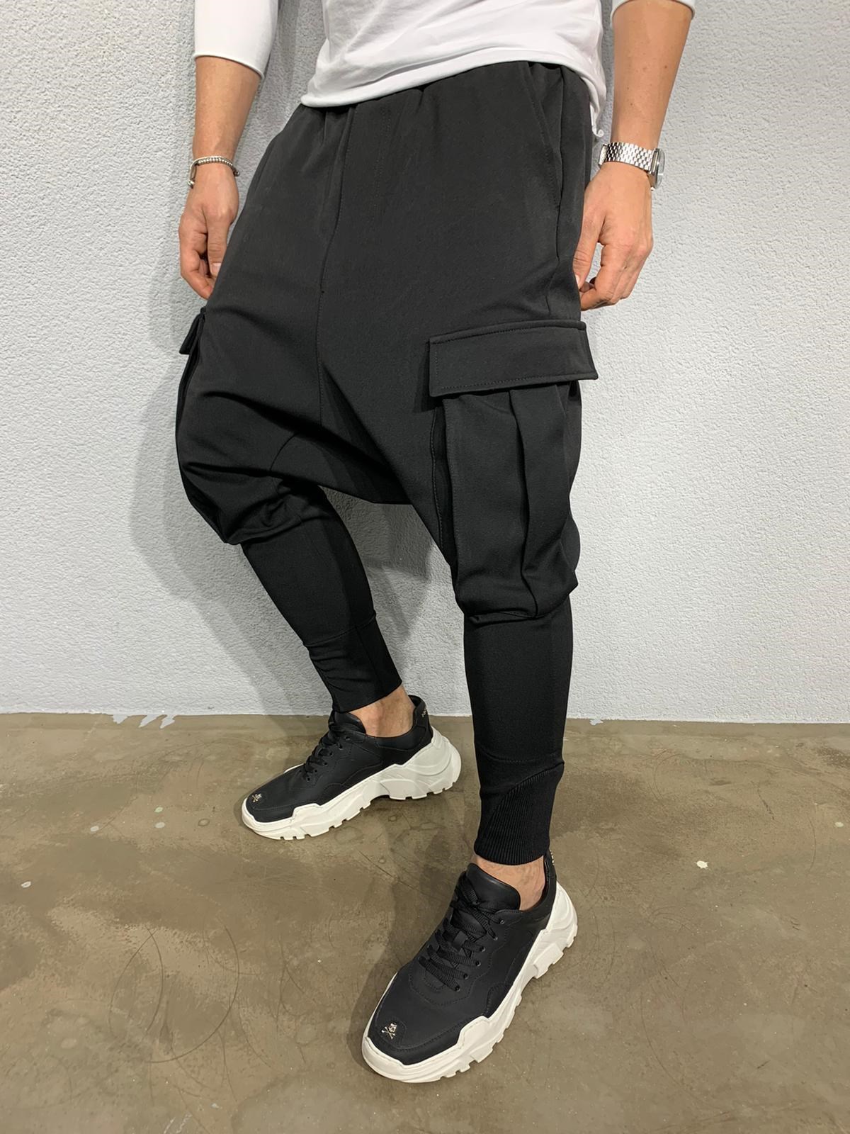 Cepli Tarz Jogger Siyah