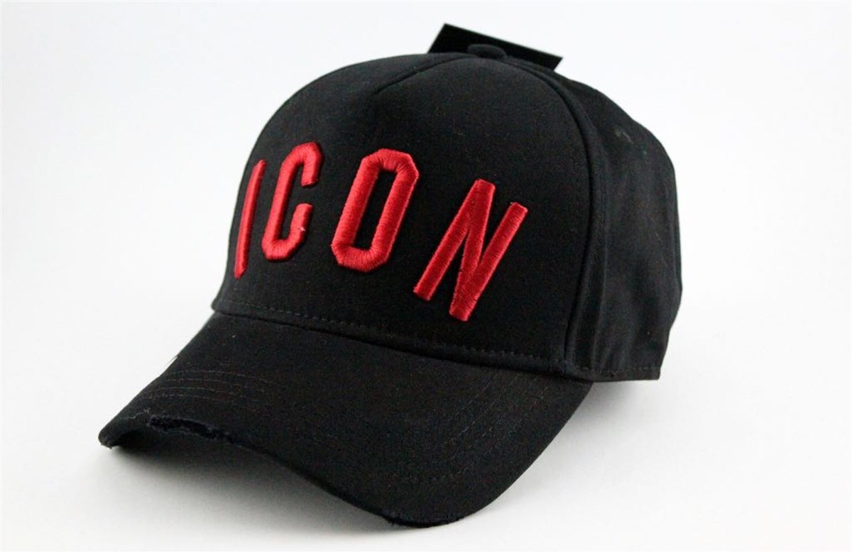 DSQ Icon Şapka Siyah-Kırmızı