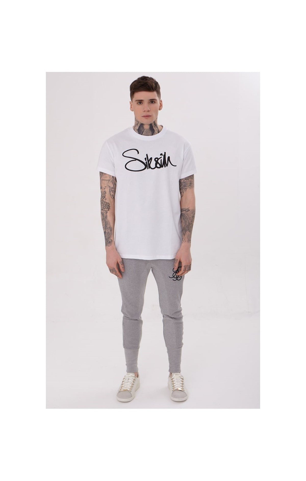 Elyazılı T-Shirt Beyaz