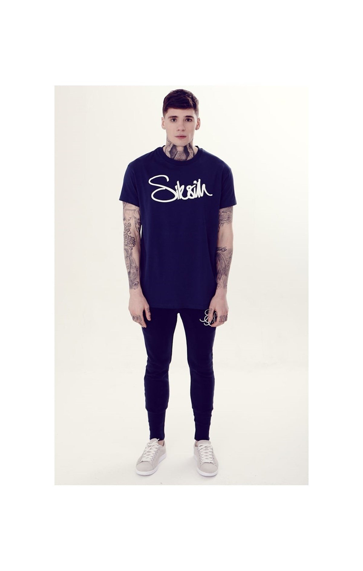 Elyazılı T-Shirt Lacivert