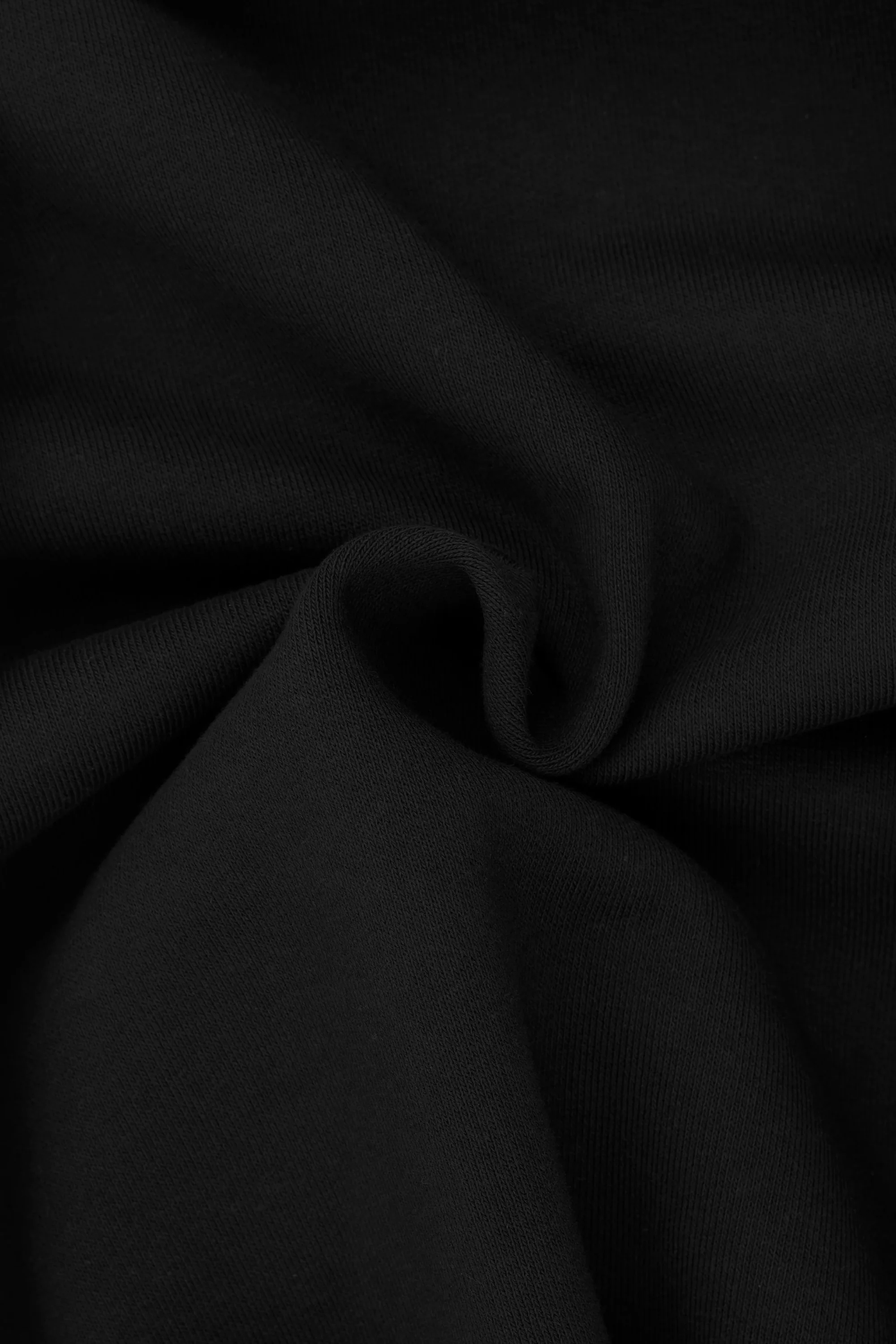 Fermuarlı Kapişonlu Sweat-Siyah