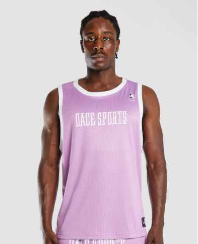 File Kumaş Spor   Oversize  Atlet-Lila