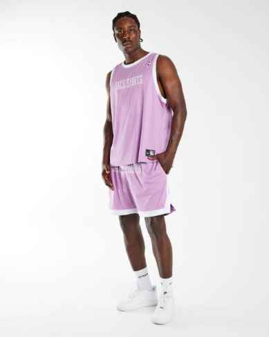 File Kumaş Spor   Oversize  Atlet-Lila