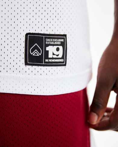 File Kumaş Spor   Oversize  T shirt-Bordo