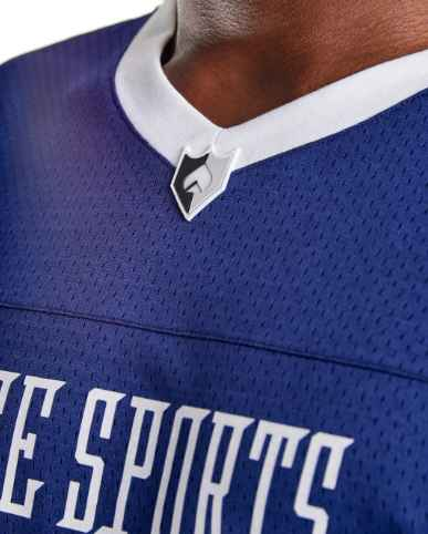 File Kumaş Spor   Oversize  T shirt-Lacivert-Beyaz