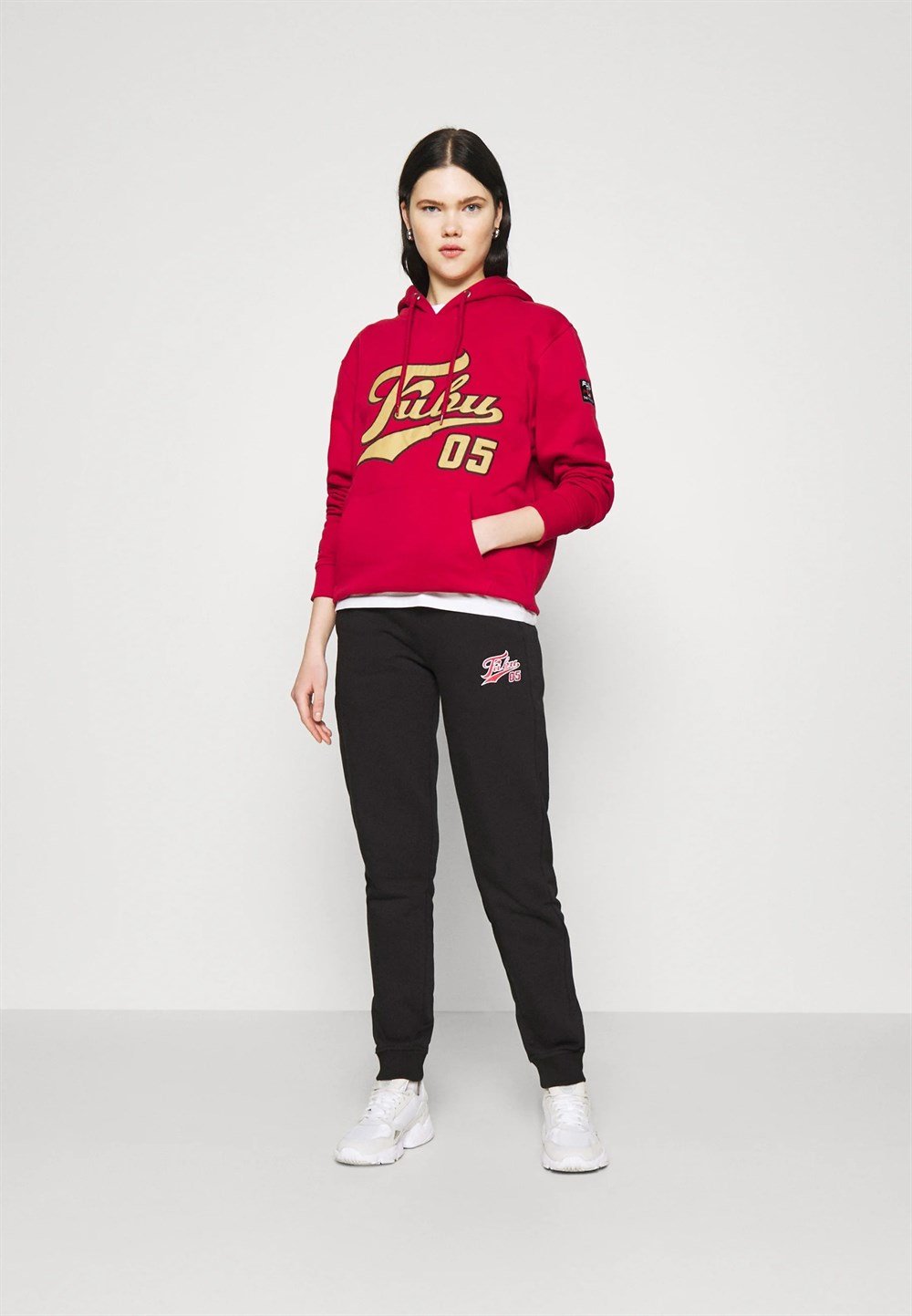 Fubu 05   Nakışlı EşofmanAltı Jogger Siyah