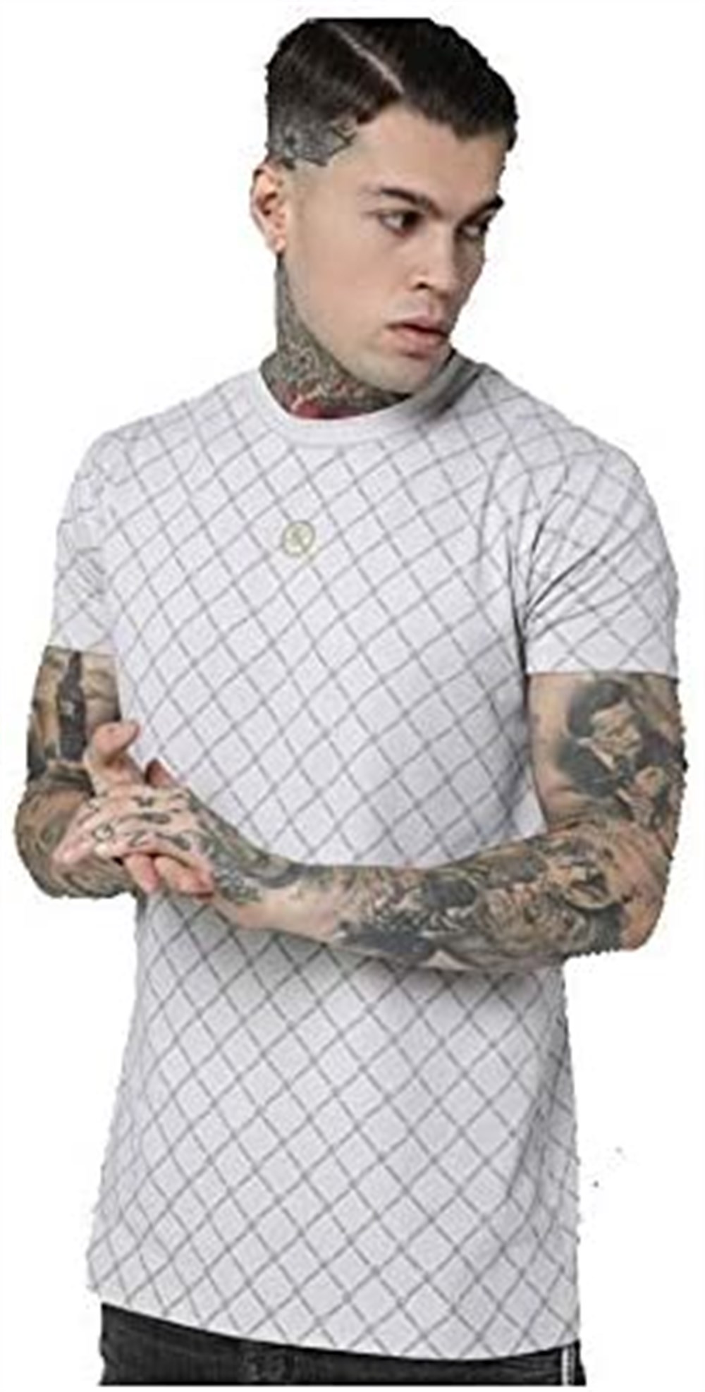 Gizli Baskılı T shirt Bej