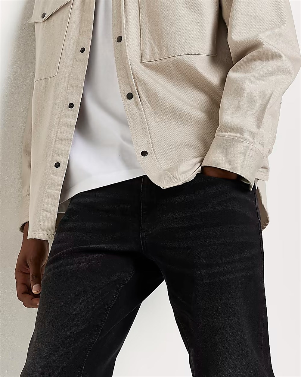 Glenn Slim Fit Jean-Siyah