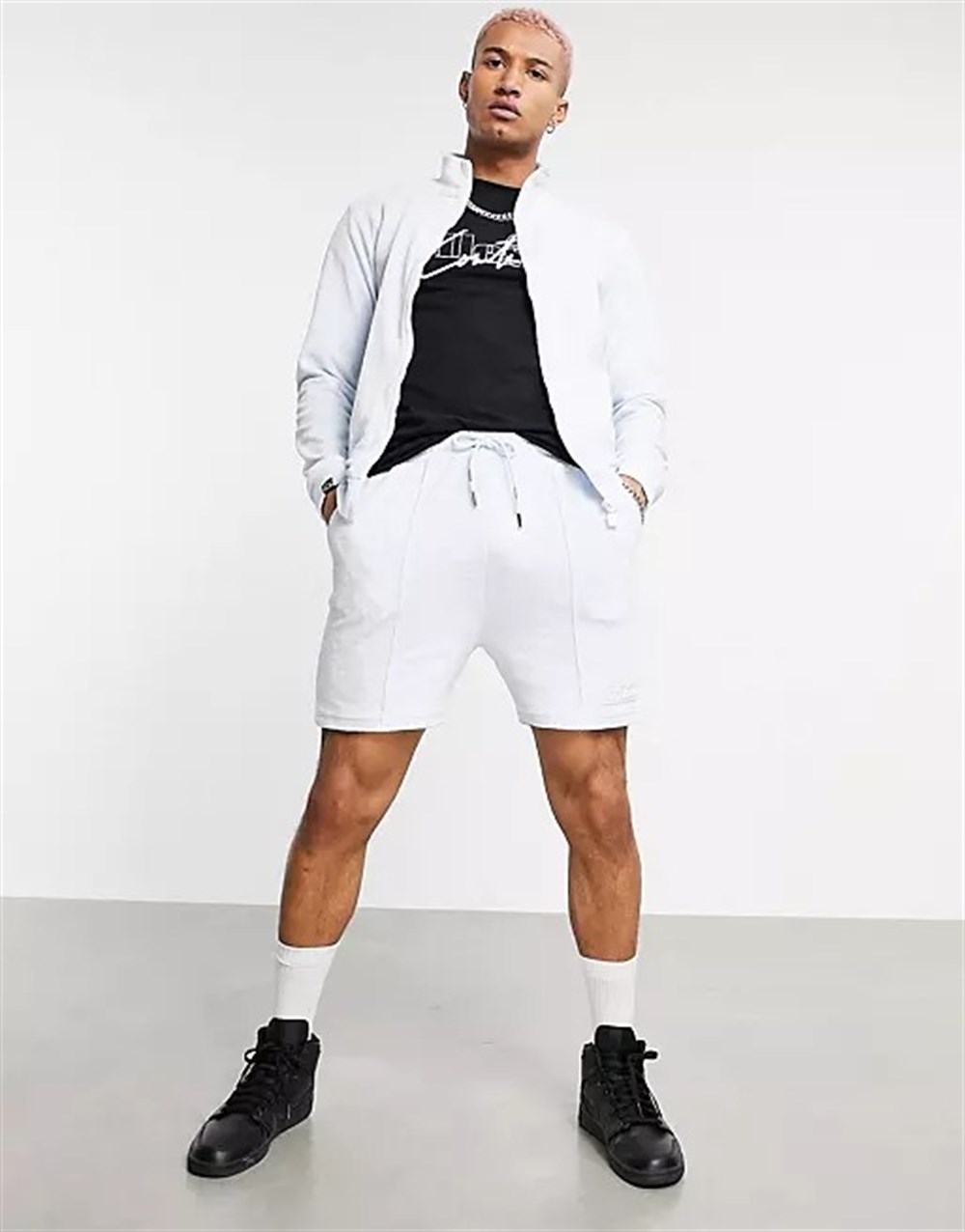 Havlu Soft  Kumaş Fermuarlı  Sweat Mavi Açık