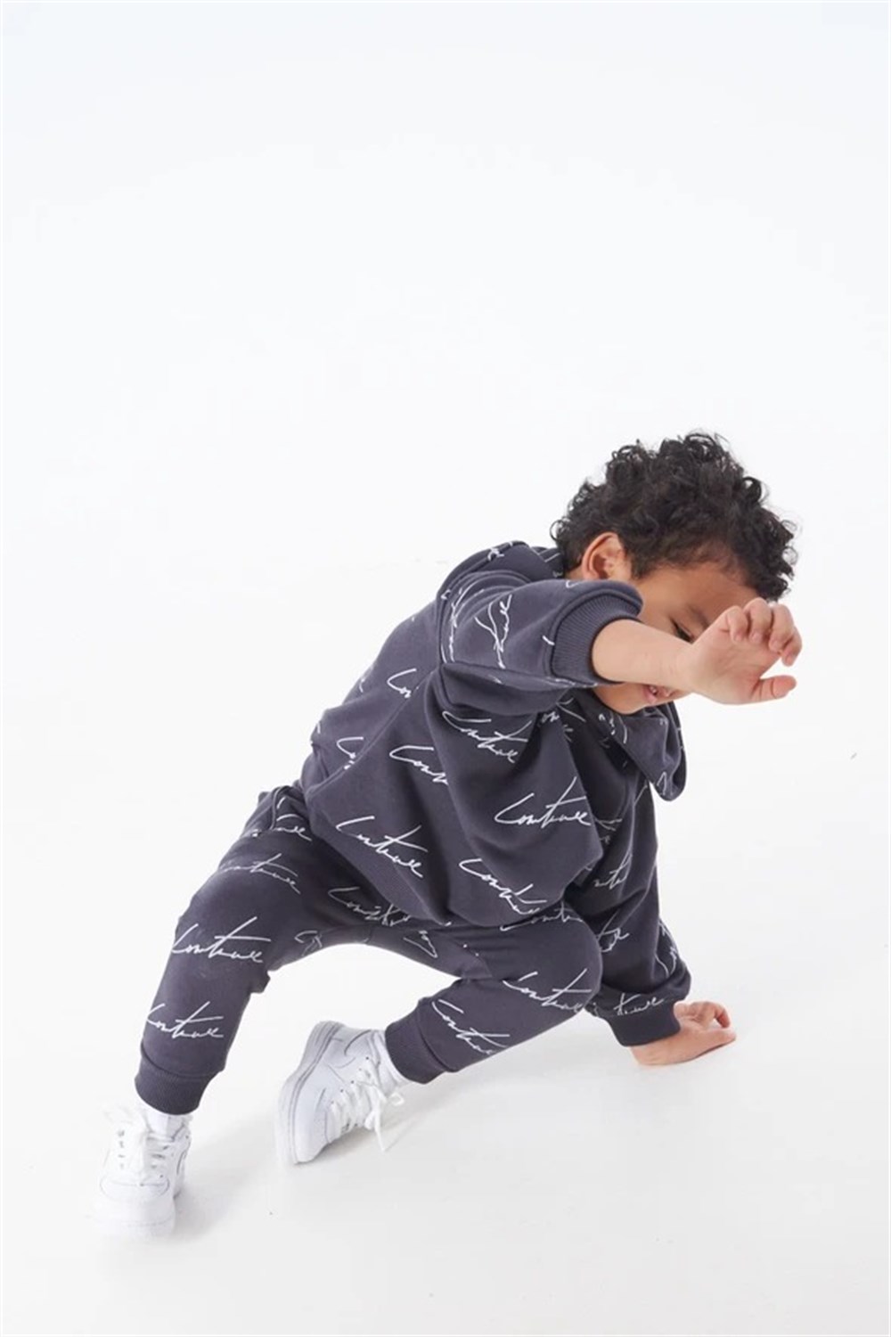 İmza Baskılı Jogger  Eşofman Altı Antrasit