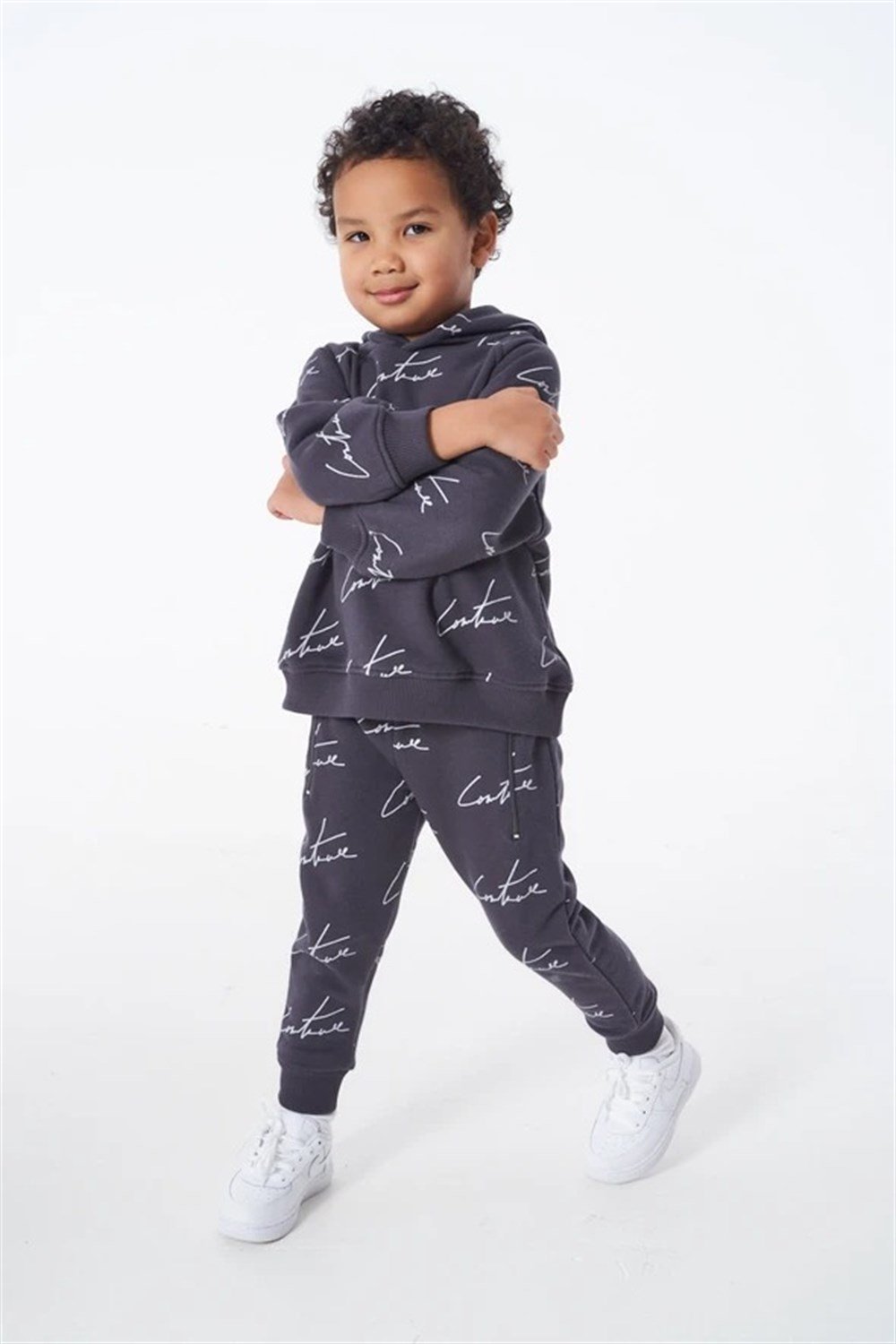 İmza Baskılı Jogger  Eşofman Altı Antrasit