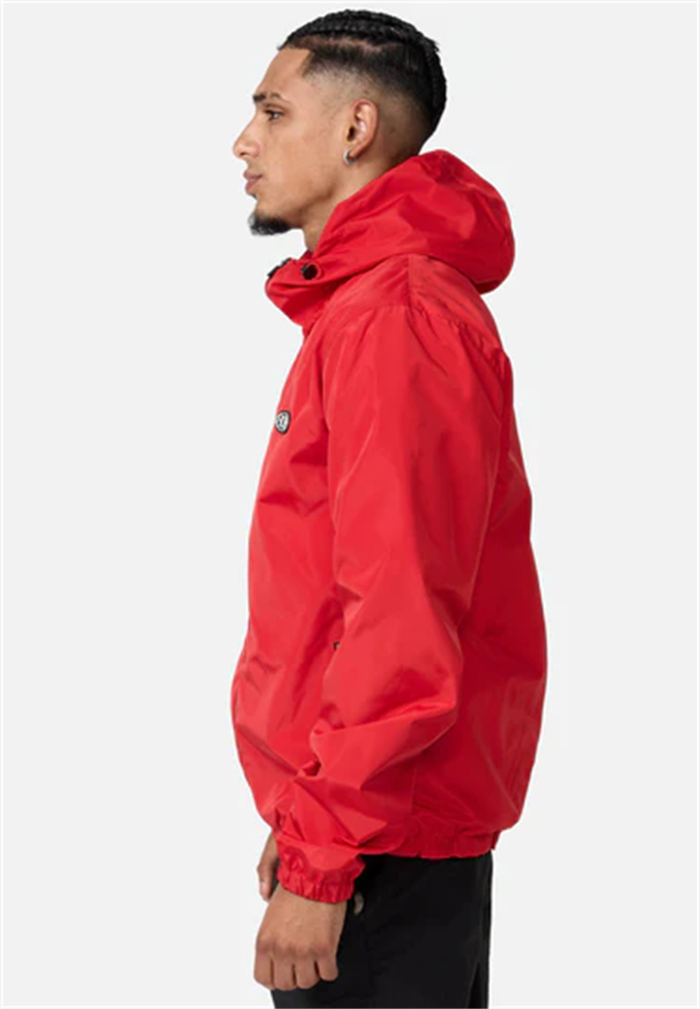 Kapişonlu Yağmurluk-Kırmızı