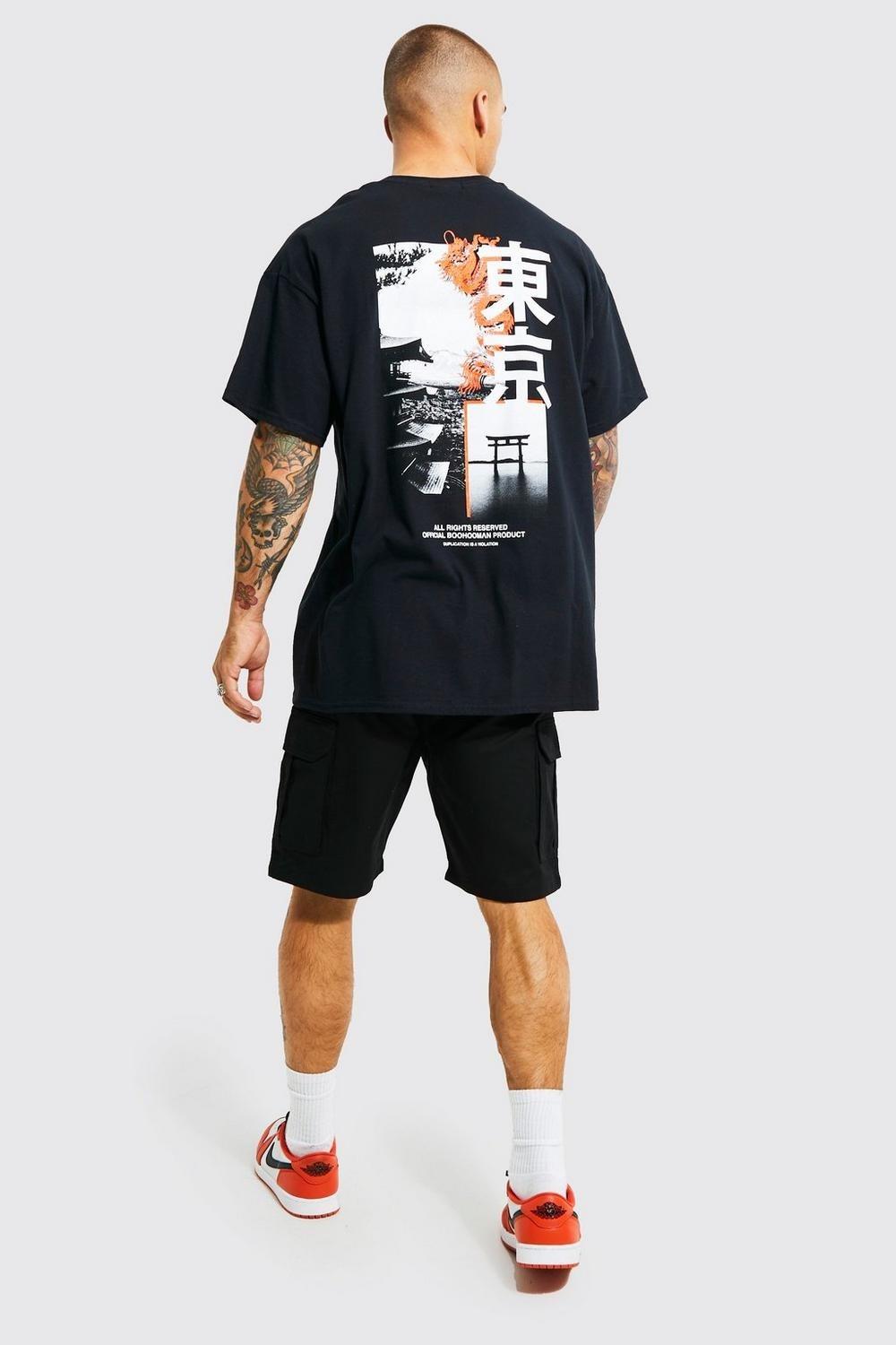 Kargo Gabardin  Şort-Siyah