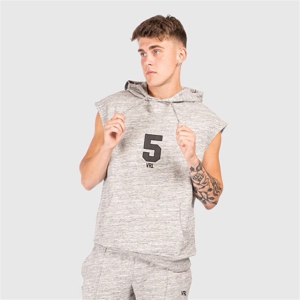 Kolsuz Kapişonlu l Sweat-Gri